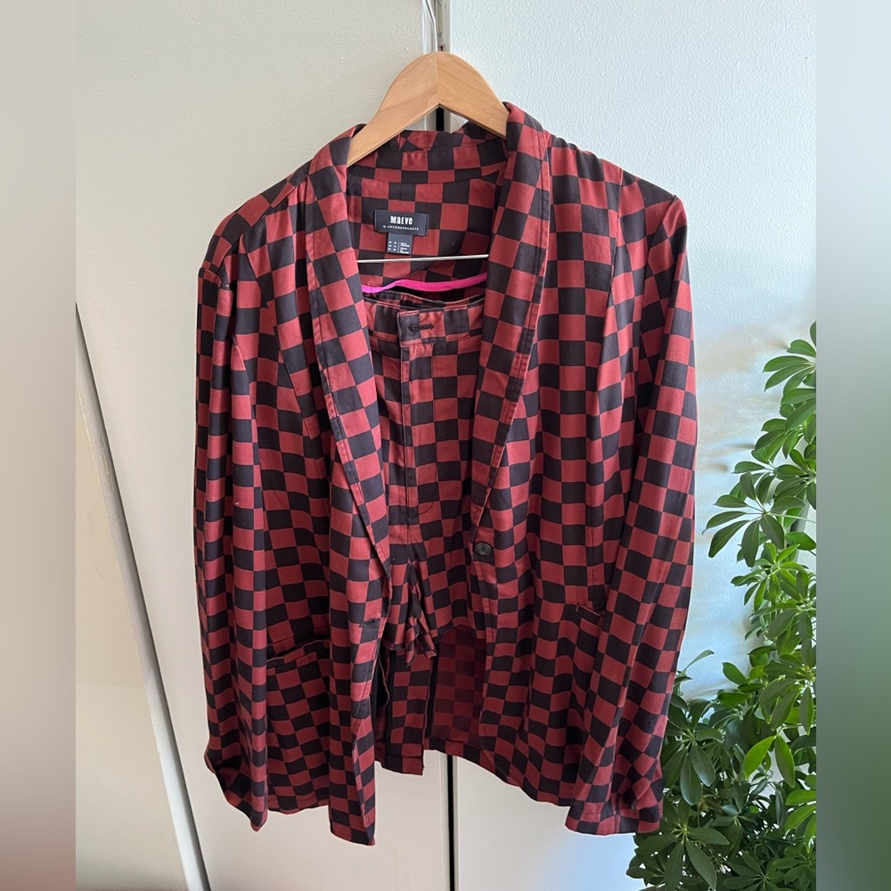 Checkered Suit Set - Shorts